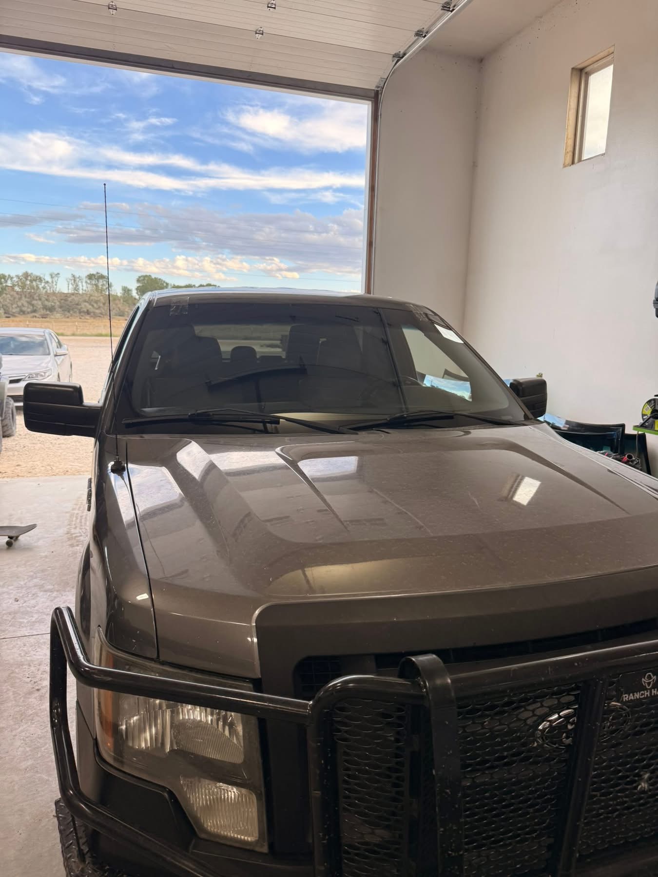 Ranch Hand Pickup windshield after replacement