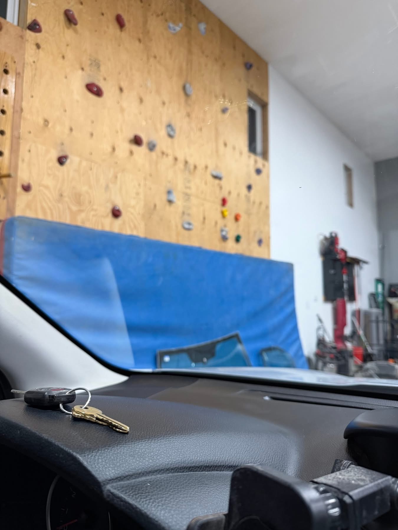 Cab Interior windshield after replacement