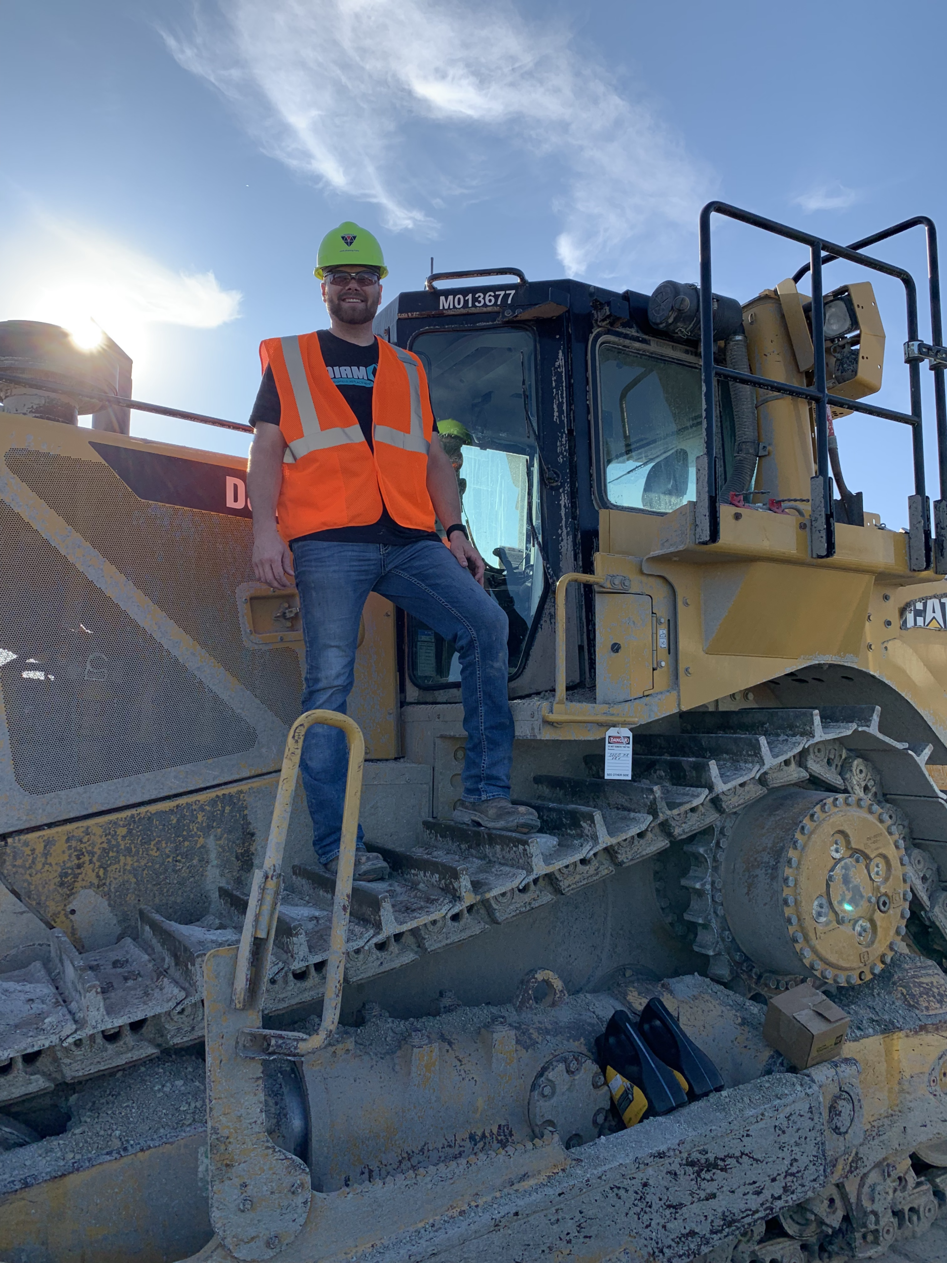 Diamond Glass technician on the job site